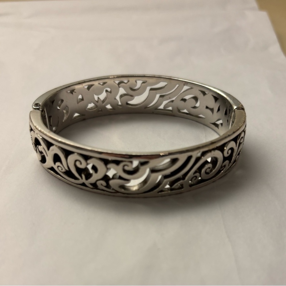 Brighton Scroll Hinged Bangle Bracelet